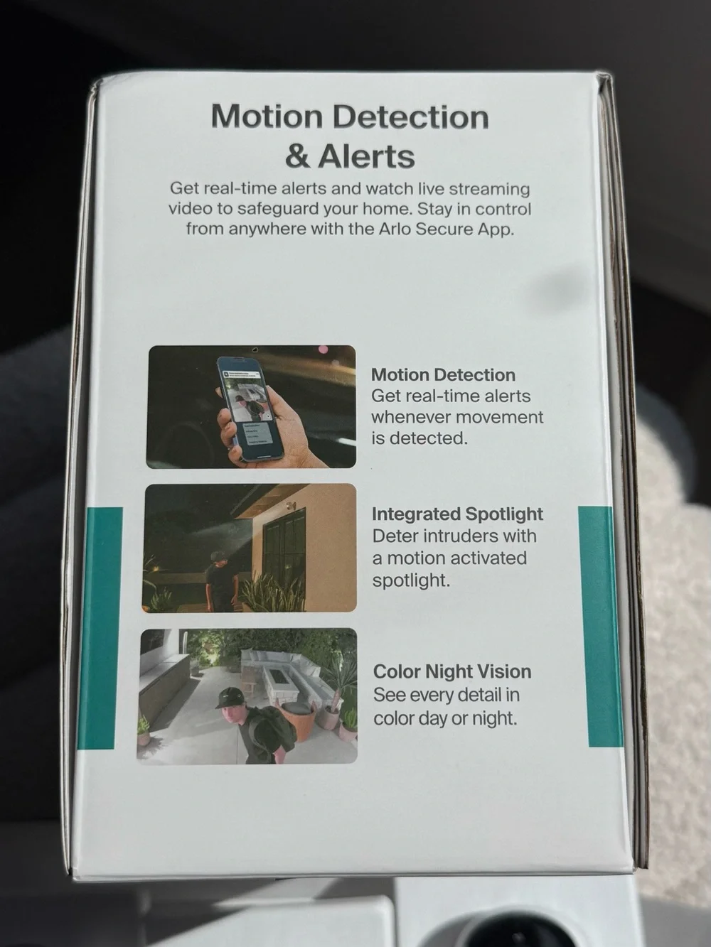 Arlo White Smart Security Video Doorbell and Cameras - 3 Pack